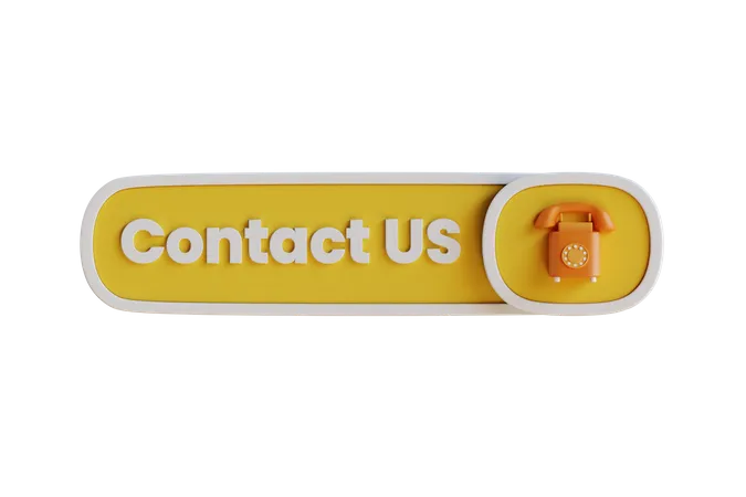 Botón de contacto  3D Icon