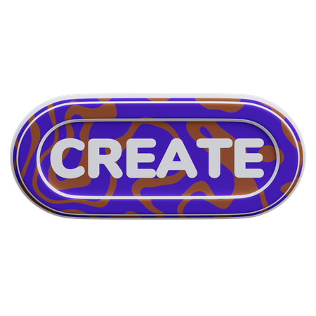 Botón crear  3D Icon