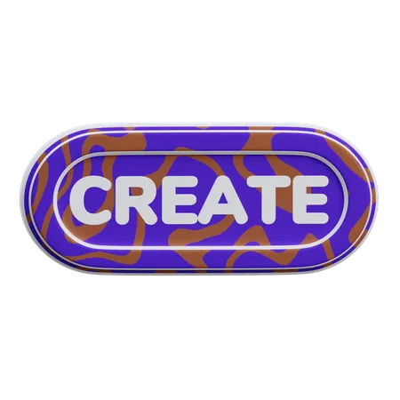 Botón crear  3D Icon