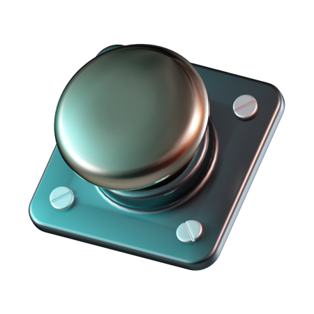 Botón de alerta  3D Icon
