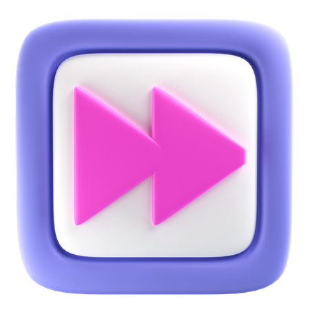 Botón de avance rápido  3D Icon