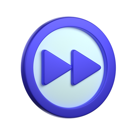 Botón de avance rápido  3D Icon