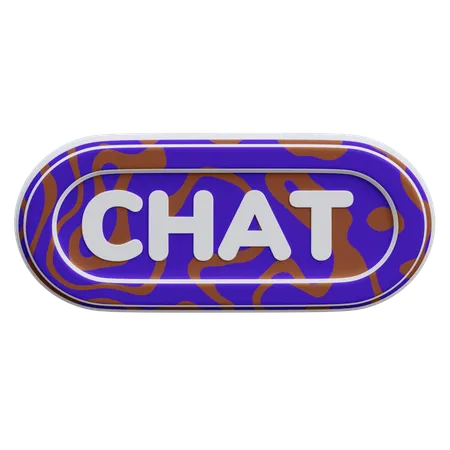 Botón de chat  3D Icon