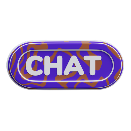 Botón de chat  3D Icon