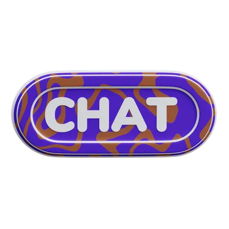 Botón de chat  3D Icon