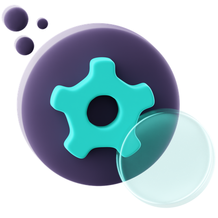 Botón de configuración  3D Icon
