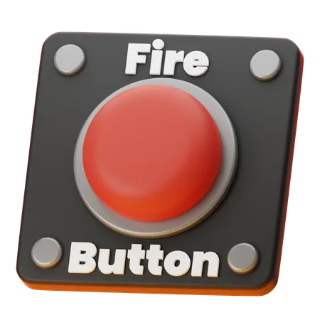 Boton de emergencia  3D Icon