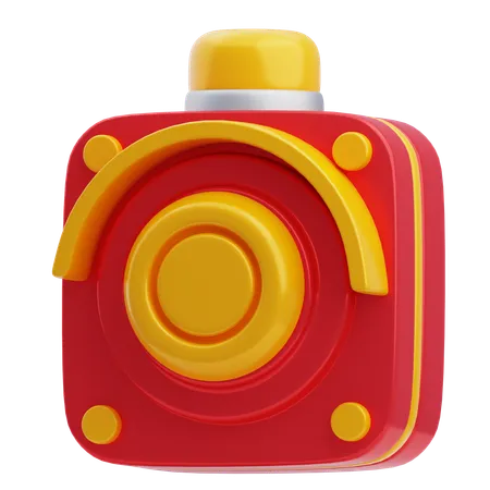 Boton de emergencia  3D Icon