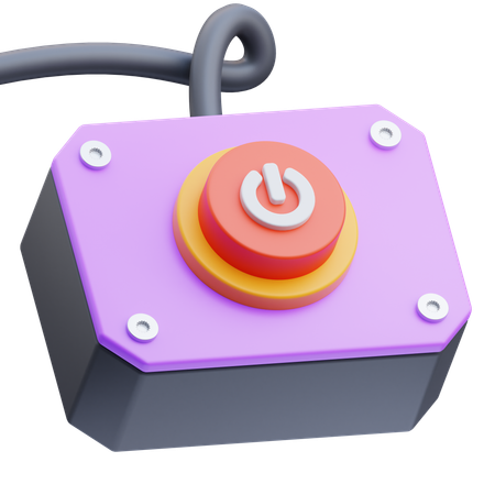 Boton de encendido / apagado  3D Icon