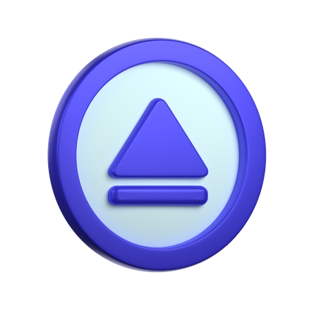 Botón de expulsión  3D Icon