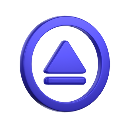 Botón de expulsión  3D Icon