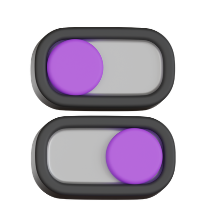 Botón de interruptor de palanca  3D Icon