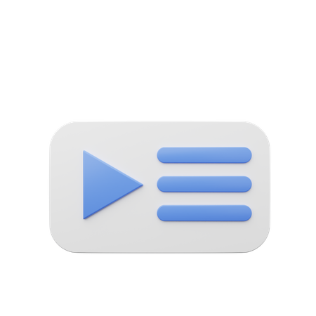 Botón de play  3D Icon