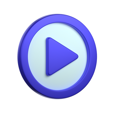 Botón de play  3D Icon
