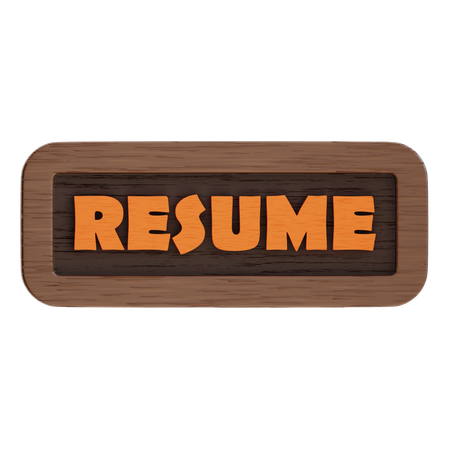 Botón de reanudar  3D Icon