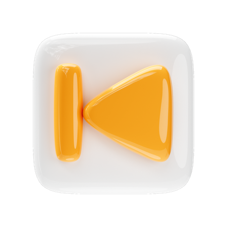 Botón de retroceso  3D Icon