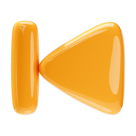 Botón de retroceso  3D Icon