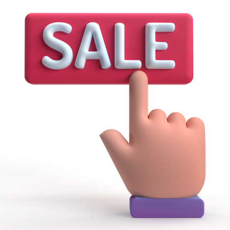 Botón de venta  3D Icon