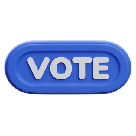 Botón de voto  3D Icon