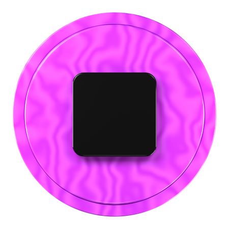 Botón Detener  3D Icon