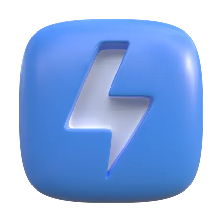 Botón de flash  3D Icon