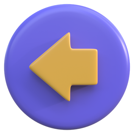 Botón izquierdo  3D Icon
