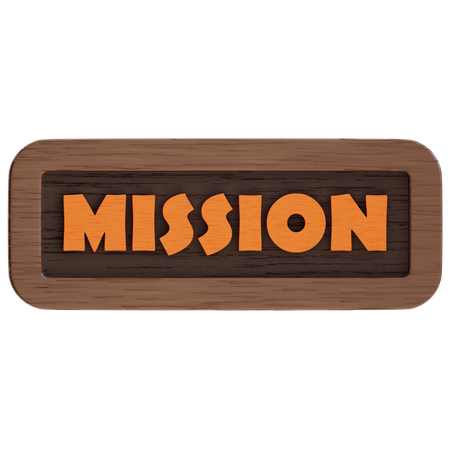 Botón de misión  3D Icon