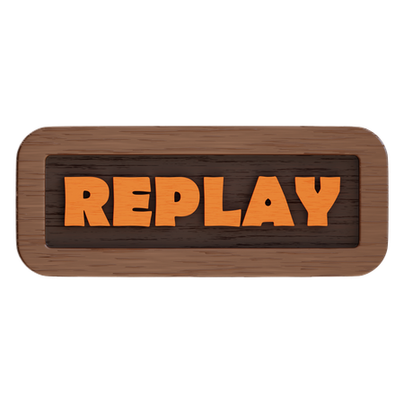 Botón de repetición  3D Icon
