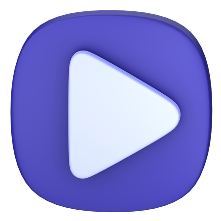 Botón de reproducción de vídeo  3D Icon