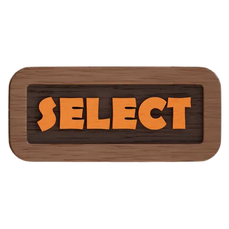 Botón de selección  3D Icon