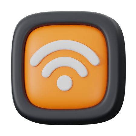 Botón wifi  3D Icon