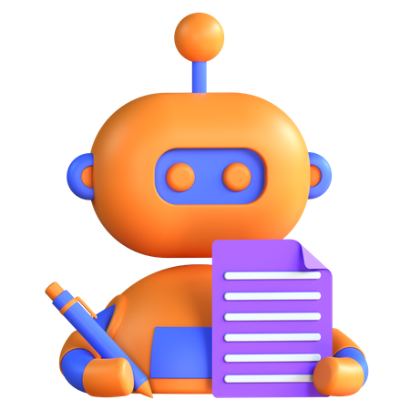 Bots Copywriting  3D Icon