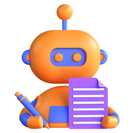 Bots Copywriting  3D Icon