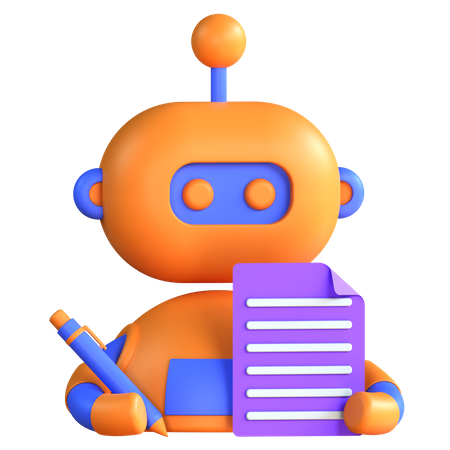 Bots Copywriting  3D Icon