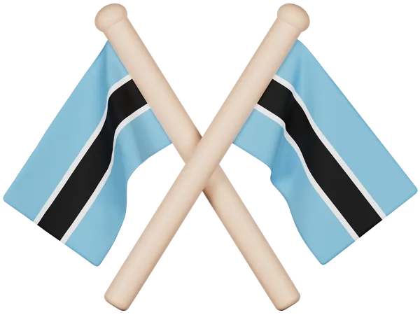 Botswana Flag  3D Icon