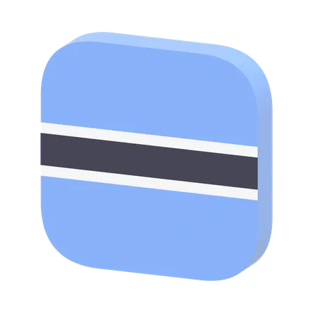 Botswana Flag  3D Icon