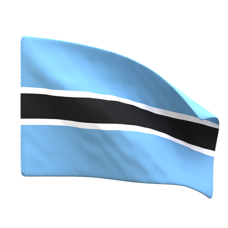 Botswana Flag  3D Icon