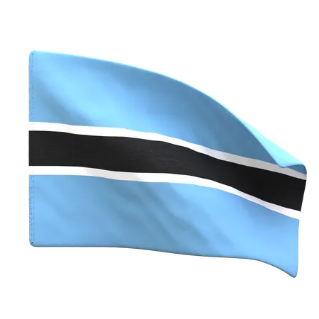 Botswana Flag  3D Icon