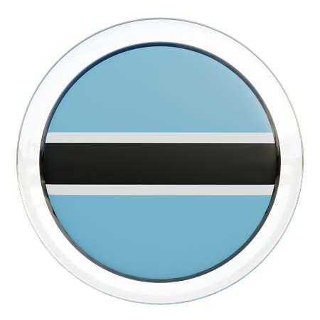 Botswana Flagge Glas  3D Flag