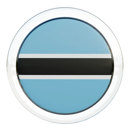 Botswana Flagge Glas  3D Flag