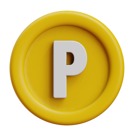 Botswana Pula  3D Icon
