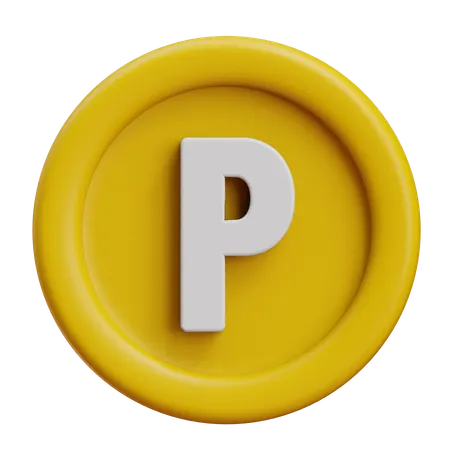 Botswana Pula  3D Icon