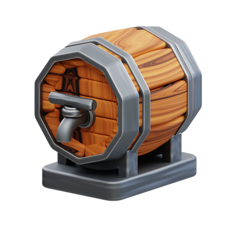 Botte di birra  3D Icon