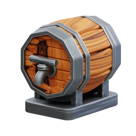 Botte di birra  3D Icon