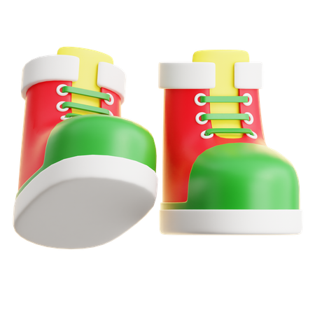 Botte de père Noël  3D Icon