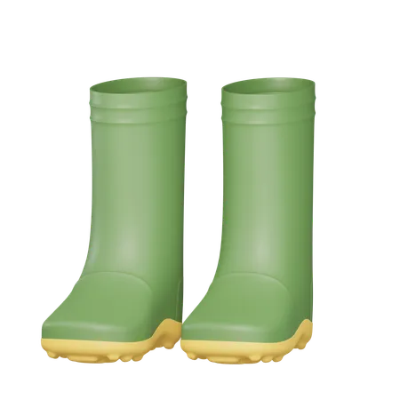 Bottes en caoutchouc  3D Icon