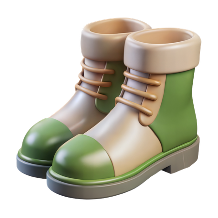 Bottes de combat  3D Icon