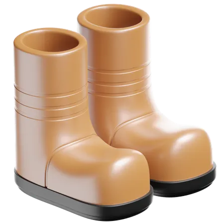 Bottes de jardinage  3D Icon