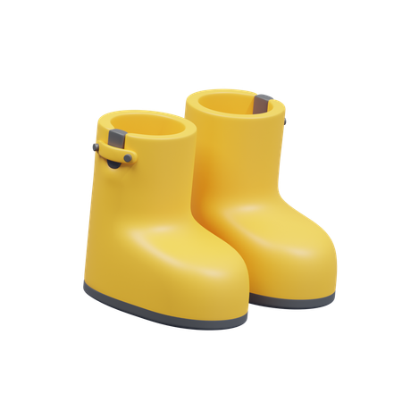 Bottes de pluie  3D Icon