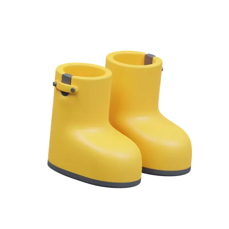 Bottes de pluie  3D Icon